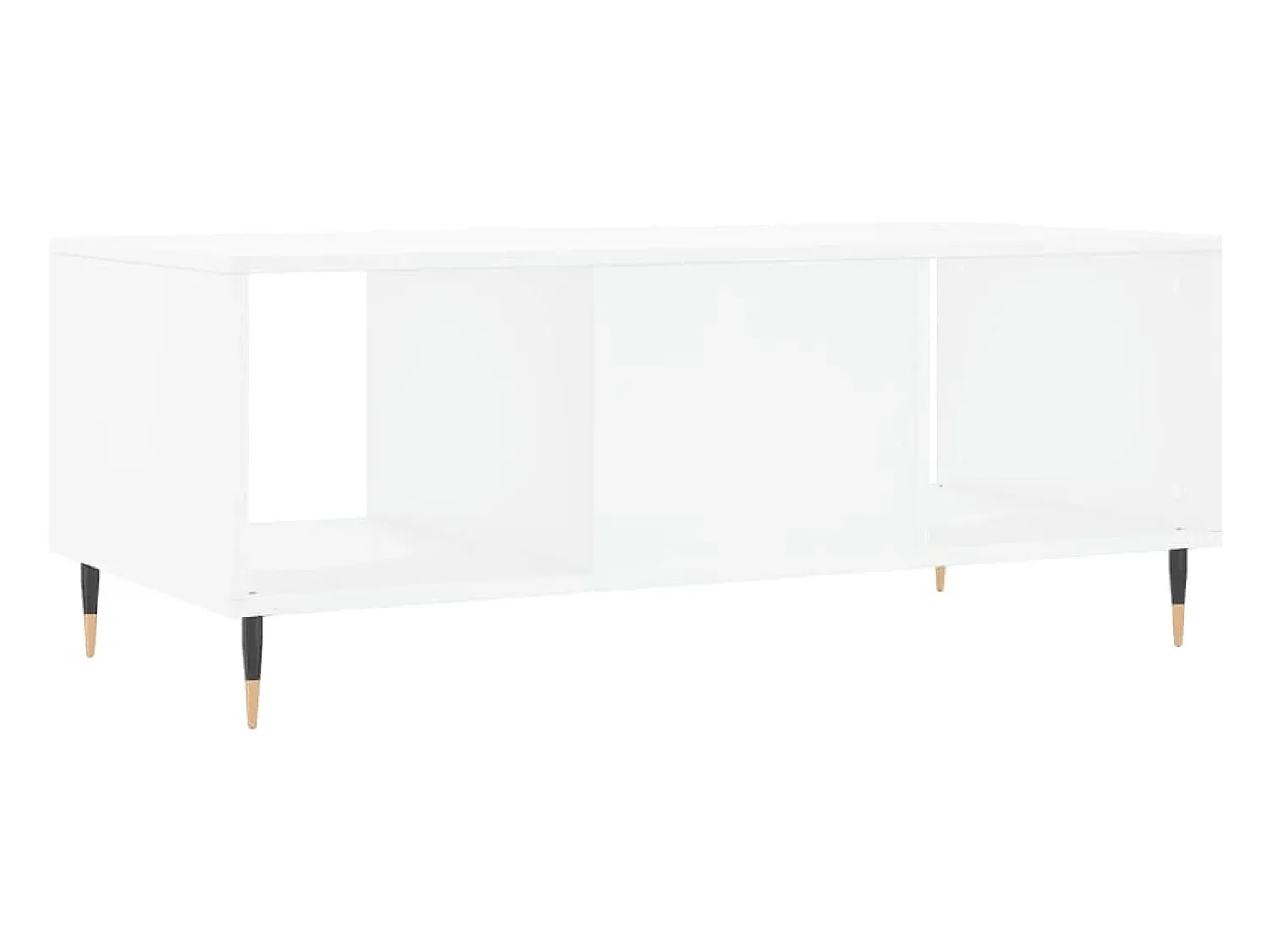 New vidaxl Mesa de centro 102x50x40 cm madeira processada Branco