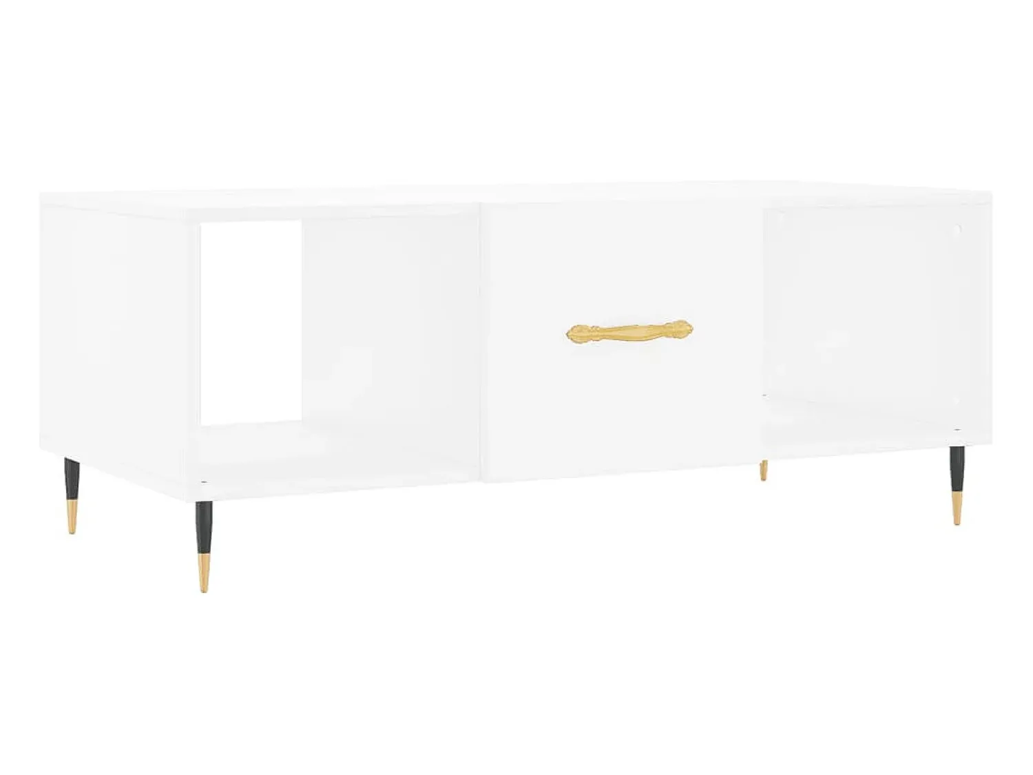 New vidaxl Mesa de centro 102x50x40 cm madeira processada Branco