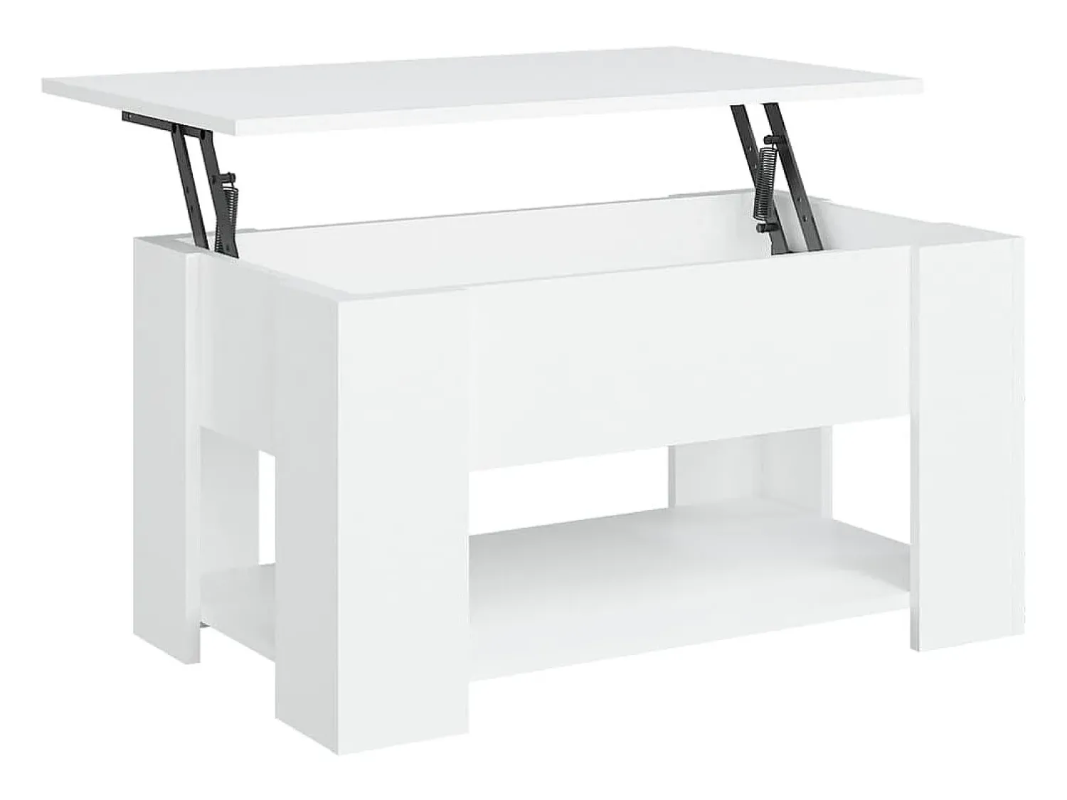 Mesa de centro 79x49x41 cm madeira processada PT306498 Branco
