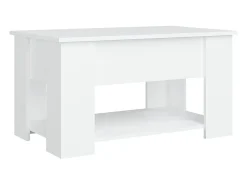 Mesa de centro 79x49x41 cm madeira processada PT306498 Branco