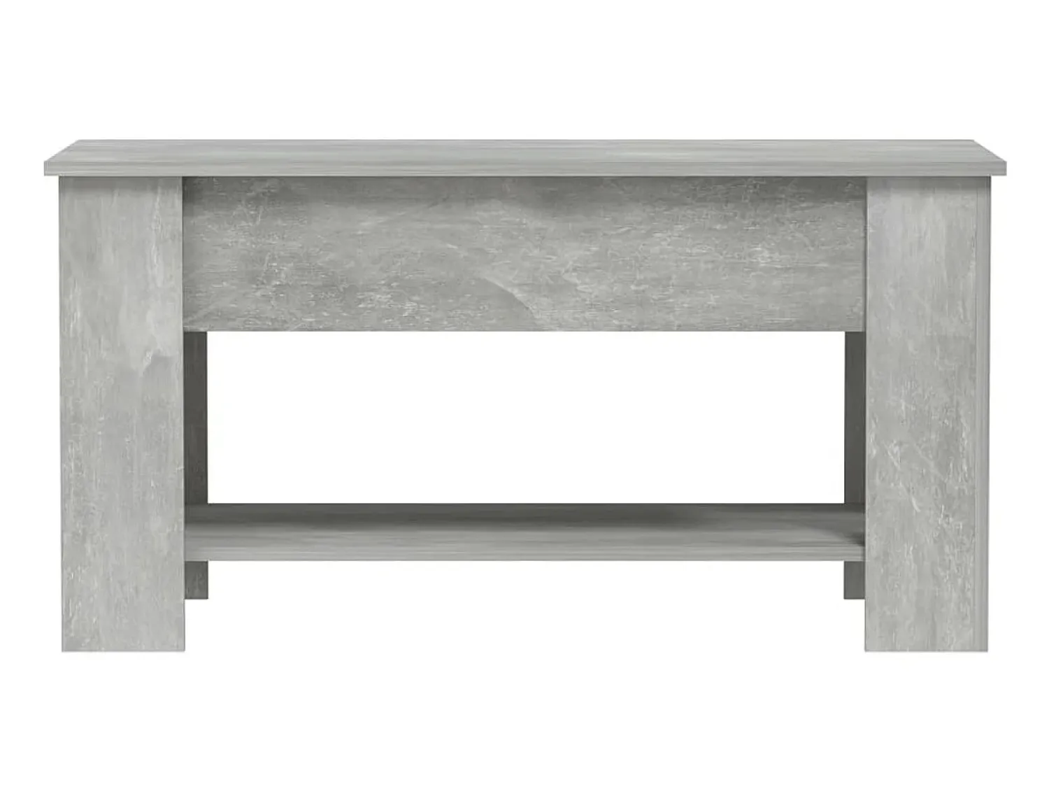 Mesa De Centro* Mesa de centro 101x49x52 cm madeira processada cinza cimento PT740314 Cinzento