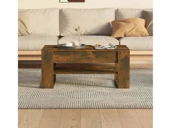Sale vidaxl Mesa de centro 102x55x45 cm madeira processada carvalho fumado Natural claro