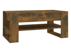 Sale vidaxl Mesa de centro 102x55x45 cm madeira processada carvalho fumado Natural claro
