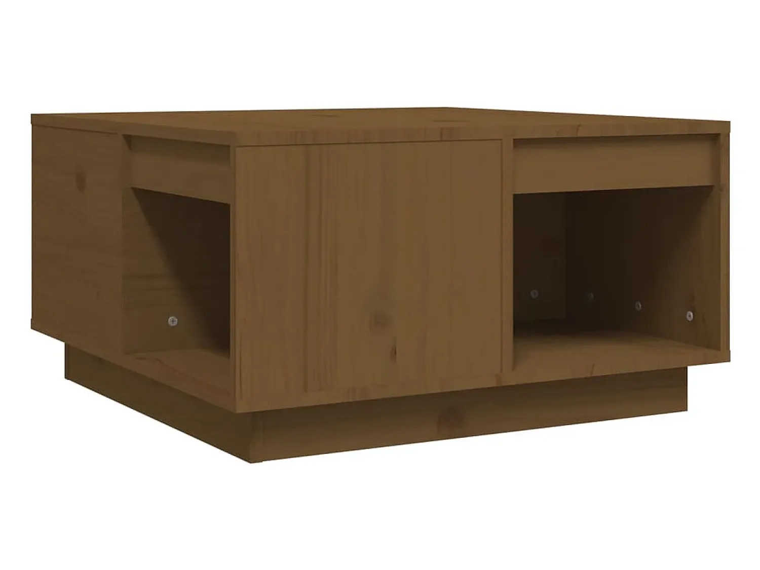 Mesa De Centro|vidaxl Mesa de centro 60x61x32,5 cm madeira pinho maciça castanho-mel Natural claro