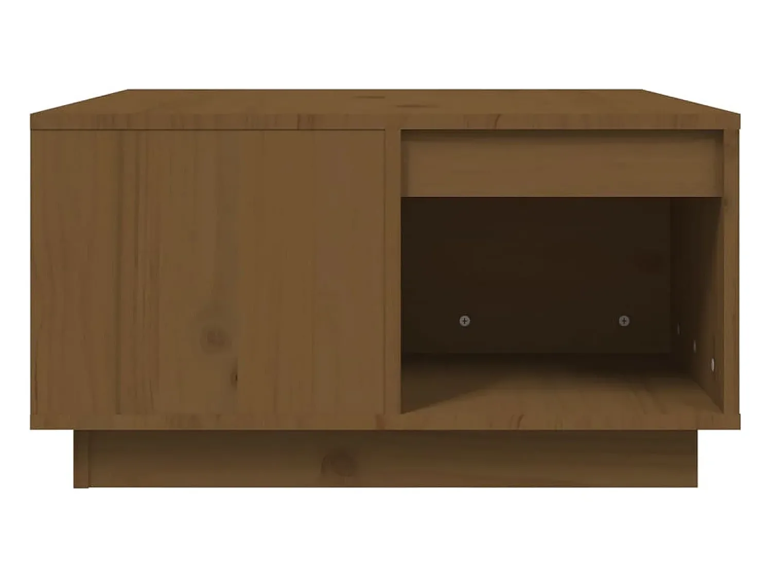 Mesa De Centro|vidaxl Mesa de centro 60x61x32,5 cm madeira pinho maciça castanho-mel Natural claro