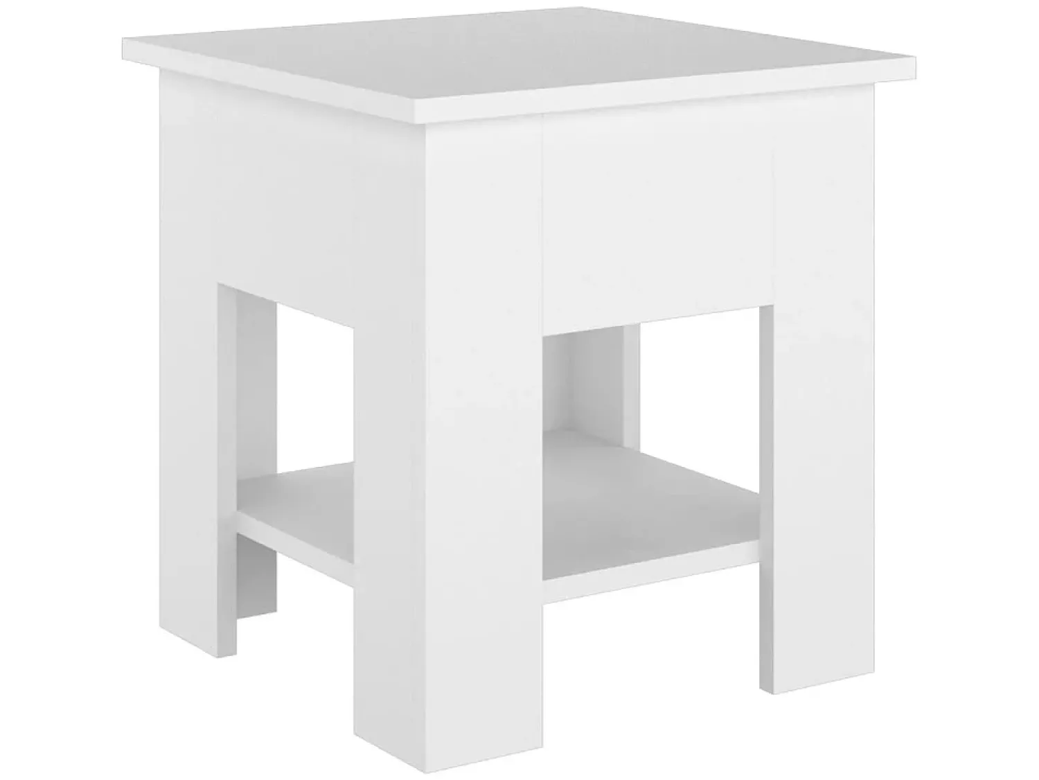 Mesa De Apoio* Mesa de centro 40x40x42 cm madeira processada PT112952 Branco