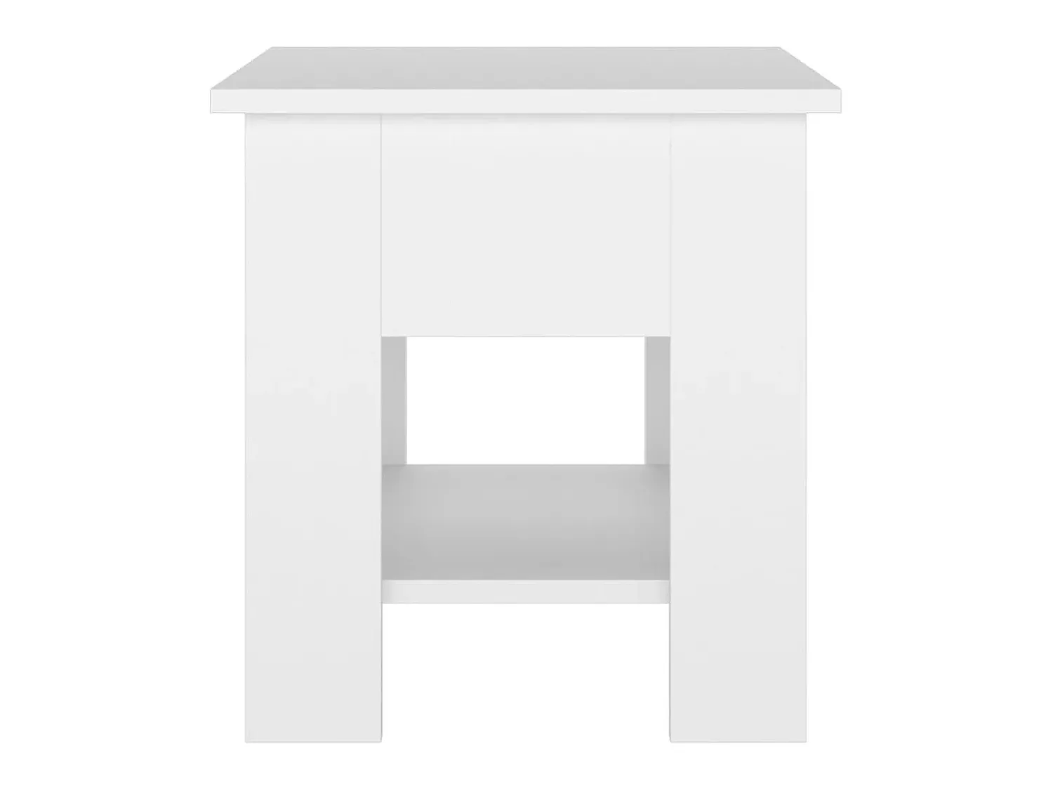 Mesa De Apoio* Mesa de centro 40x40x42 cm madeira processada PT112952 Branco