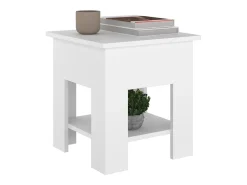 Mesa De Apoio* Mesa de centro 40x40x42 cm madeira processada PT112952 Branco