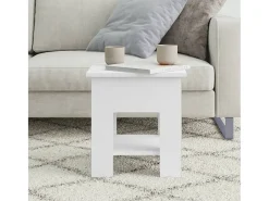 Mesa De Apoio* Mesa de centro 40x40x42 cm madeira processada PT112952 Branco