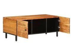 Mesa De Centro* Mesa de centro 100x54x40 cm madeira de acácia maciça PT628049 Castanho