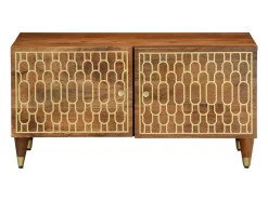 Online Mesa de centro 80x50x40 cm madeira de mangueira maciça PT325007 Castanho