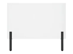 Outlet vidaxl Mesa de centro 90x50x40 cm madeira processada brilhante Branco