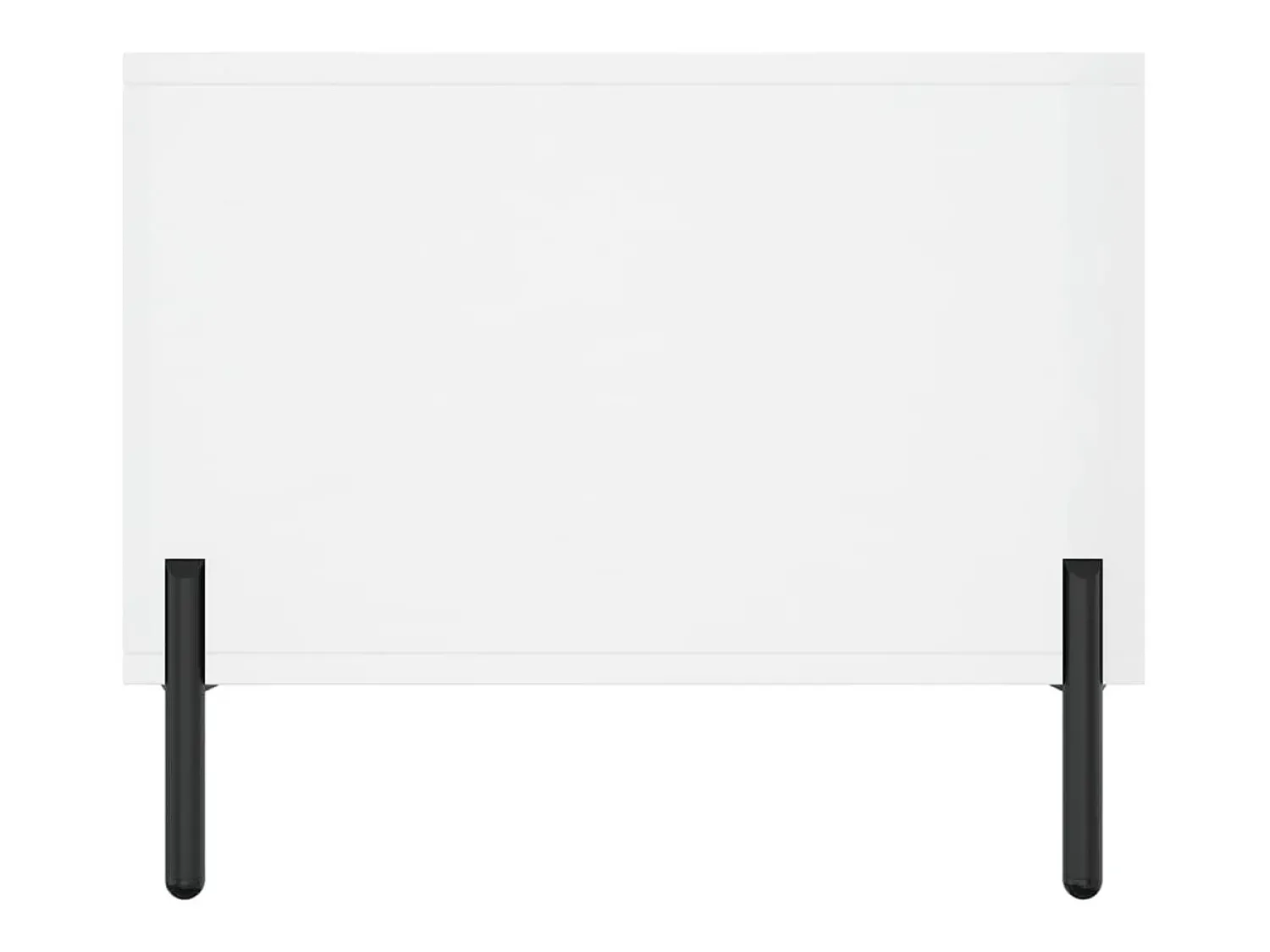 Outlet vidaxl Mesa de centro 90x50x40 cm madeira processada brilhante Branco