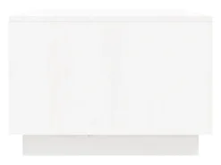 Mesa De Centro|vidaxl Mesa de centro 80x50x35 cm madeira de pinho maciça Branco