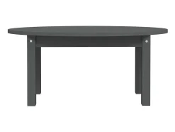 Mesa De Centro* Mesa de centro 80x40x35 cm madeira de pinho maciça PT982848 Cinzento