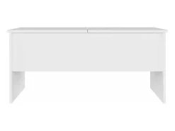 Mesa De Centro|vidaxl Mesa de centro 102x50,5x46,5 cm madeira processada Branco
