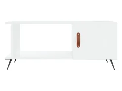 Best Mesa de centro 90x50x40 cm madeira processada brilhante PT748541 Branco