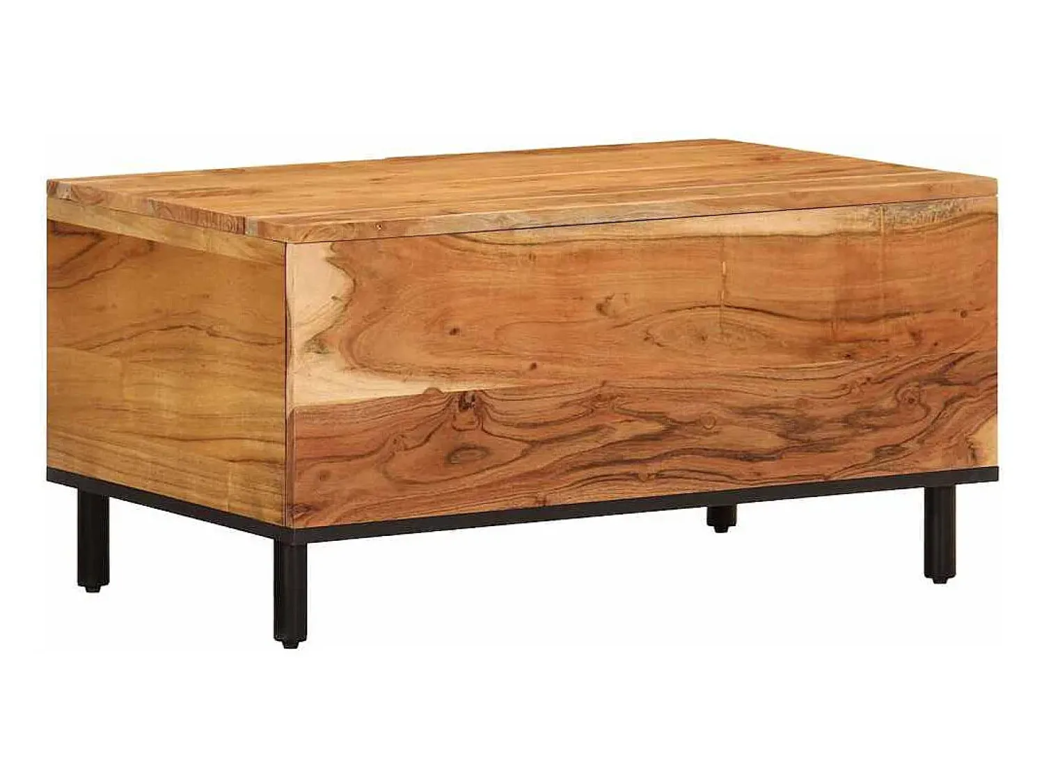 Mesa De Centro*vidaxl Mesa de centro 80x50x40 cm madeira de acácia maciça Natural claro