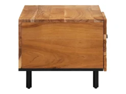 Mesa De Centro*vidaxl Mesa de centro 80x50x40 cm madeira de acácia maciça Natural claro