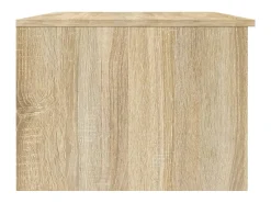 Mesa De Centro*vidaxl Mesa de centro 102x50x36 cm madeira processada branco/sonoma Bege