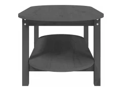 Mesa De Centro|vidaxl Mesa de centro 110x55x45 cm madeira de pinho maciça Cinzento
