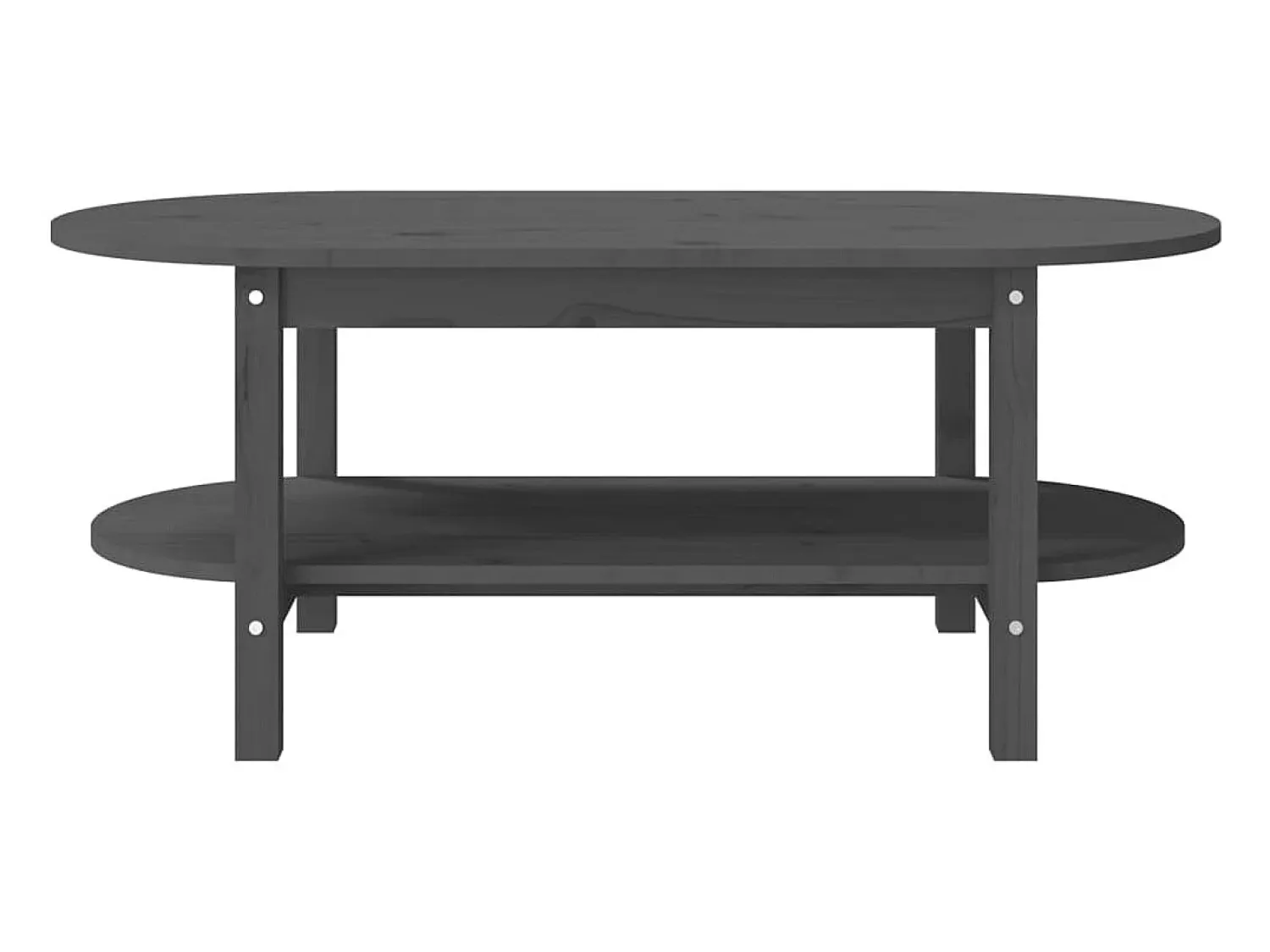 Mesa De Centro|vidaxl Mesa de centro 110x55x45 cm madeira de pinho maciça Cinzento