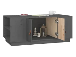 Online Mesa de centro 100x50x41 cm madeira de pinho maciça cinza PT406488 Cinzento