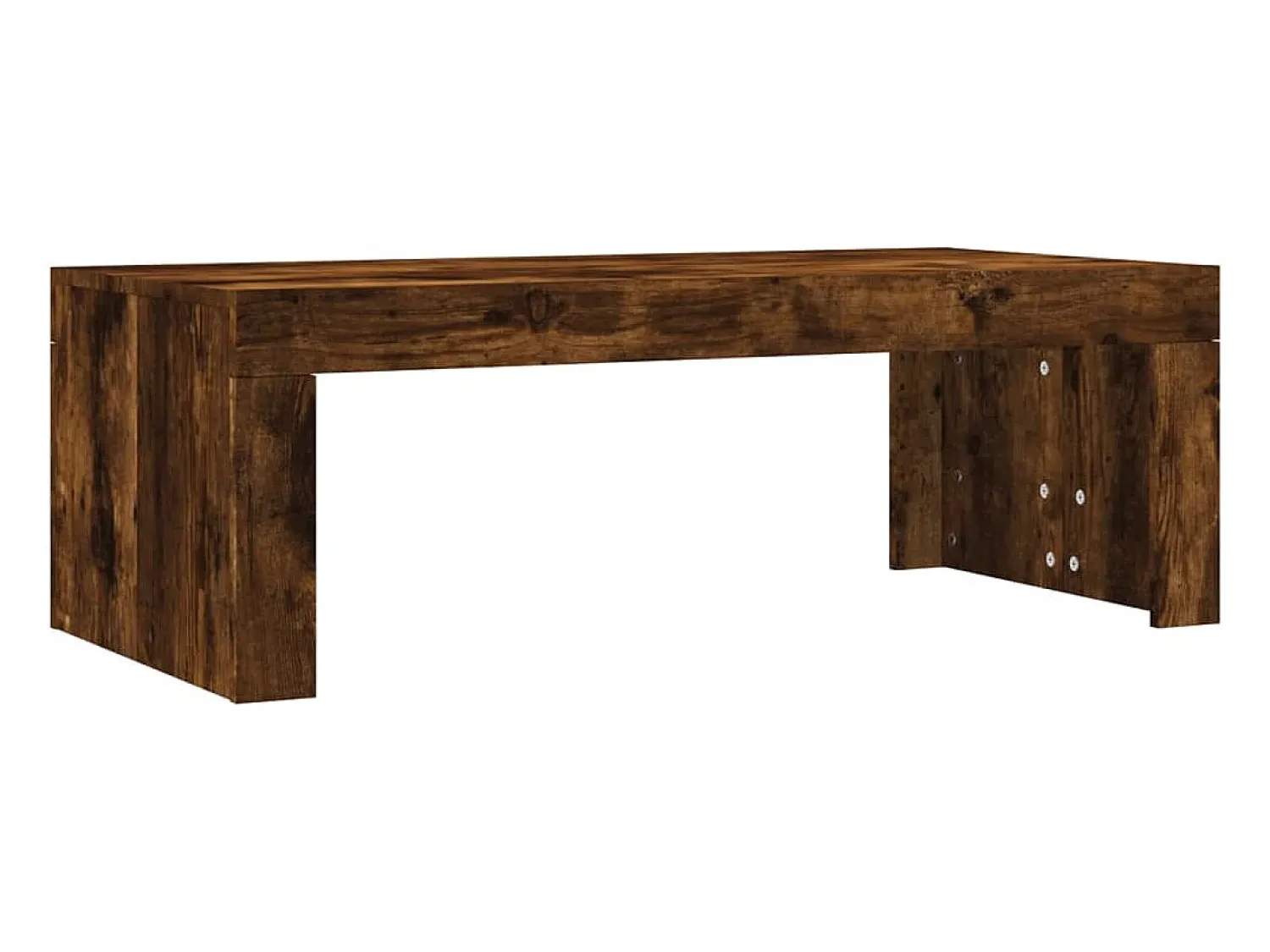 Mesa De Centro|vidaxl Mesa de centro 102x50x36 cm madeira processada carvalho fumado Natural escuro