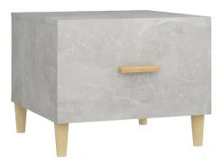 Clearance Mesa de centro 50x50x40 cm madeira processada cinza cimento PT702273 Cinzento