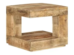 vidaxl Mesa de centro 45x45x40 cm madeira de mangueira maciça^ Mesa De Centro