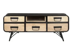 Mesa De Centro| Mesa de centro 100x50x40 cm madeira de mangueira maciça PT427557 Preto