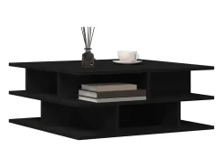 Mesa De Centro* Mesa de centro 70x70x29 cm madeira processada PT162095 Preto
