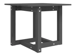 Mesa De Centro*vidaxl Mesa de centro 50x50x45 cm madeira de pinho maciça Cinzento