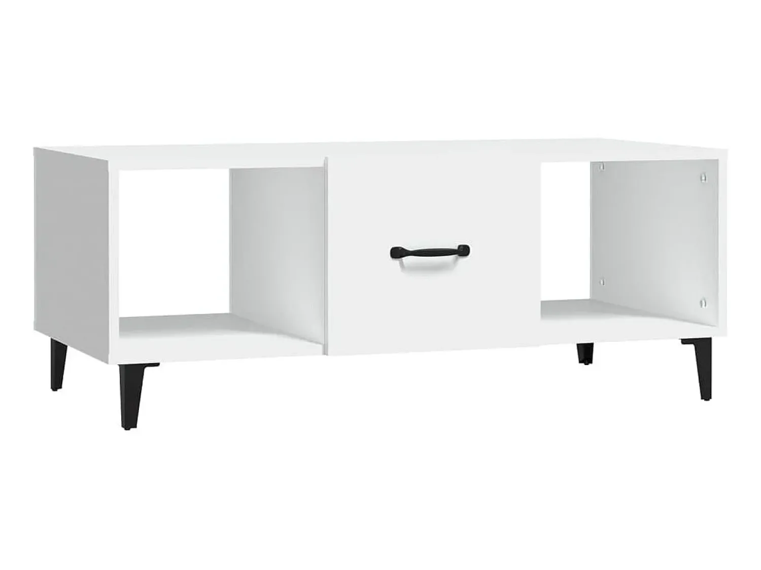 Mesa De Centro* Mesa de centro 102x50x40 cm madeira processada PT802656 Branco
