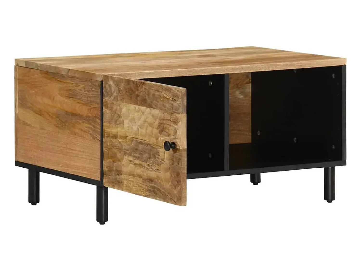 Mesa de centro 80x50x40 cm madeira de mangueira maciça PT257982^ Mesa De Centro