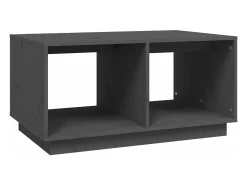 Mesa De Centro|vidaxl Mesa de centro 80x50x40 cm madeira de pinho maciça cinza Cinzento