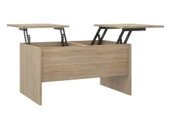 Mesa de centro 80x50x42,5 cm madeira processada carvalho sonoma PT166212^ Mesa De Centro