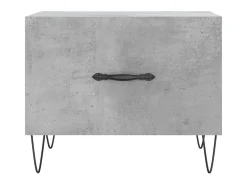 Mesa De Centro| Mesa de centro 50x50x40 cm madeira processada cinza cimento PT465514 Cinzento