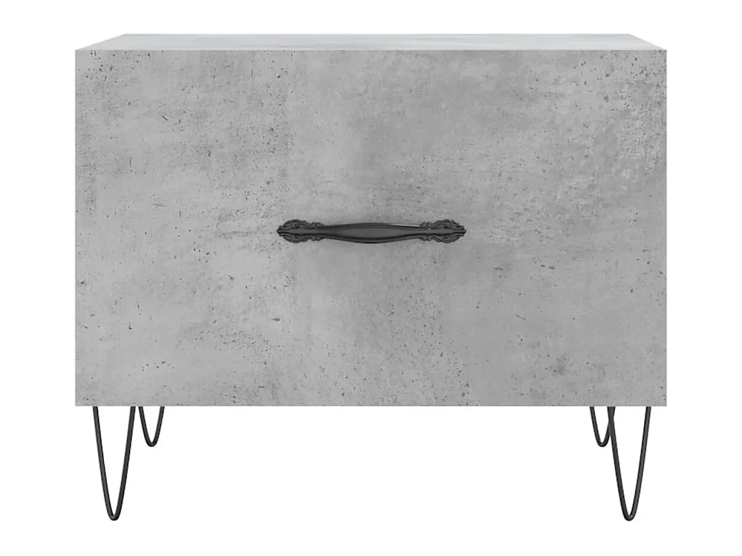 Mesa De Centro| Mesa de centro 50x50x40 cm madeira processada cinza cimento PT465514 Cinzento