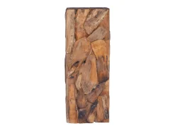 Mesa De Centro* Mesa de centro 30x30x80 cm madeira de teca maciça PT870120 Castanho