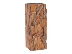Mesa De Centro* Mesa de centro 30x30x80 cm madeira de teca maciça PT870120 Castanho