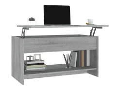 vidaxl Mesa de centro 102x50x52,5 cm madeira processada sonoma cinza^ Mesa De Centro