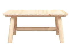 Online Mesa de centro 90x50x41 cm madeira de abeto maciça PT617038 Castanho