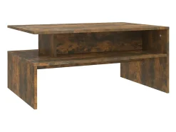 Discount vidaxl Mesa de centro 90x60x42,5 cm madeira processada carvalho fumado Natural claro