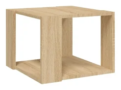 Mesa De Centro| Mesa de centro 40x40x30 cm madeira processada carvalho sonoma PT811126 Castanho