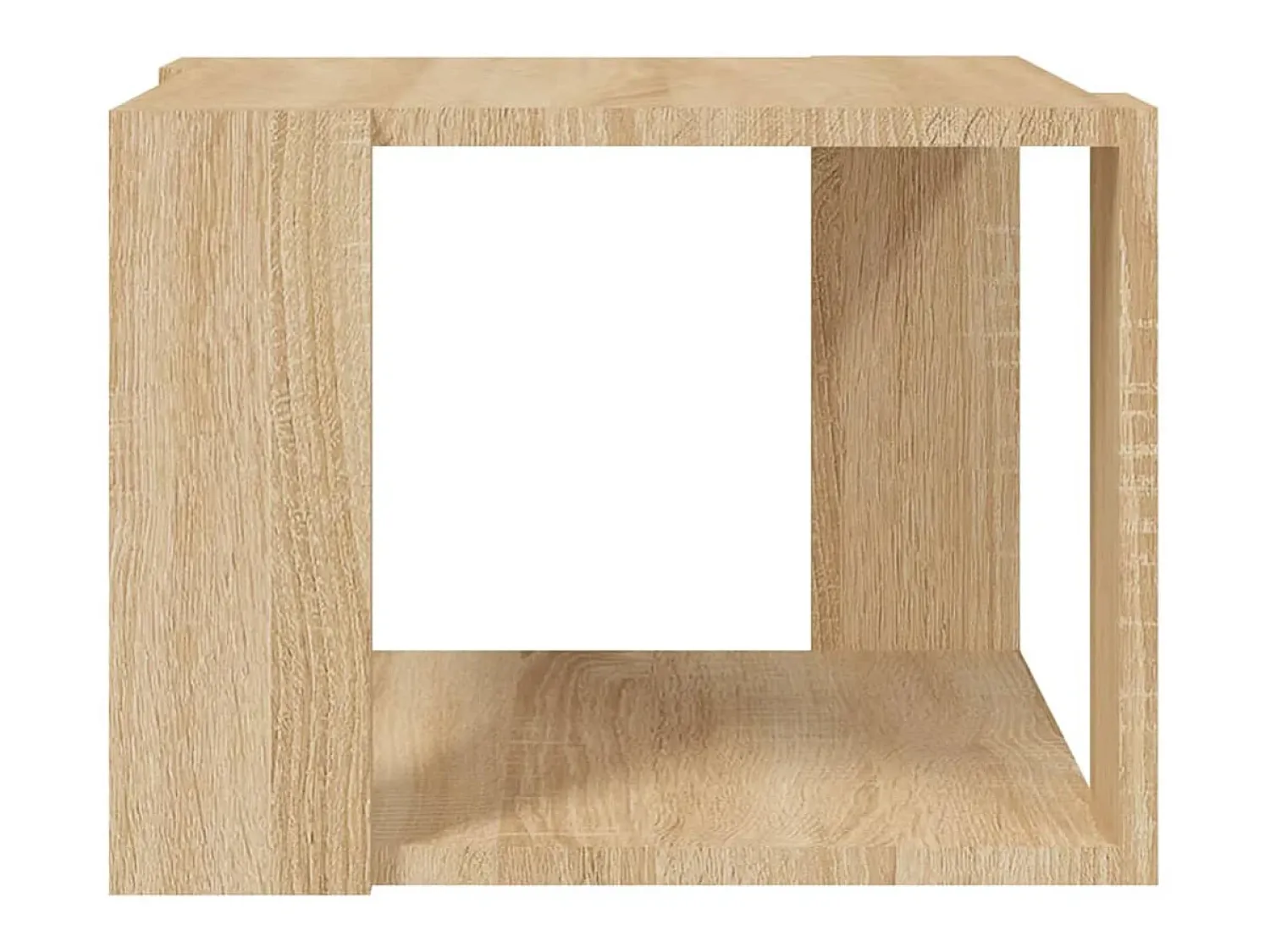 Mesa De Centro| Mesa de centro 40x40x30 cm madeira processada carvalho sonoma PT811126 Castanho