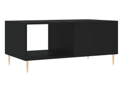 Mesa De Centro|vidaxl Mesa de centro 90x50x40 cm madeira processada Preto