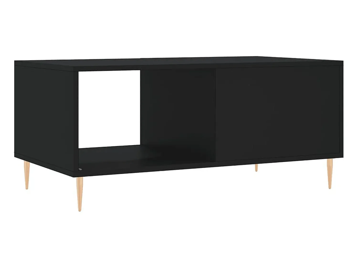 Mesa De Centro|vidaxl Mesa de centro 90x50x40 cm madeira processada Preto