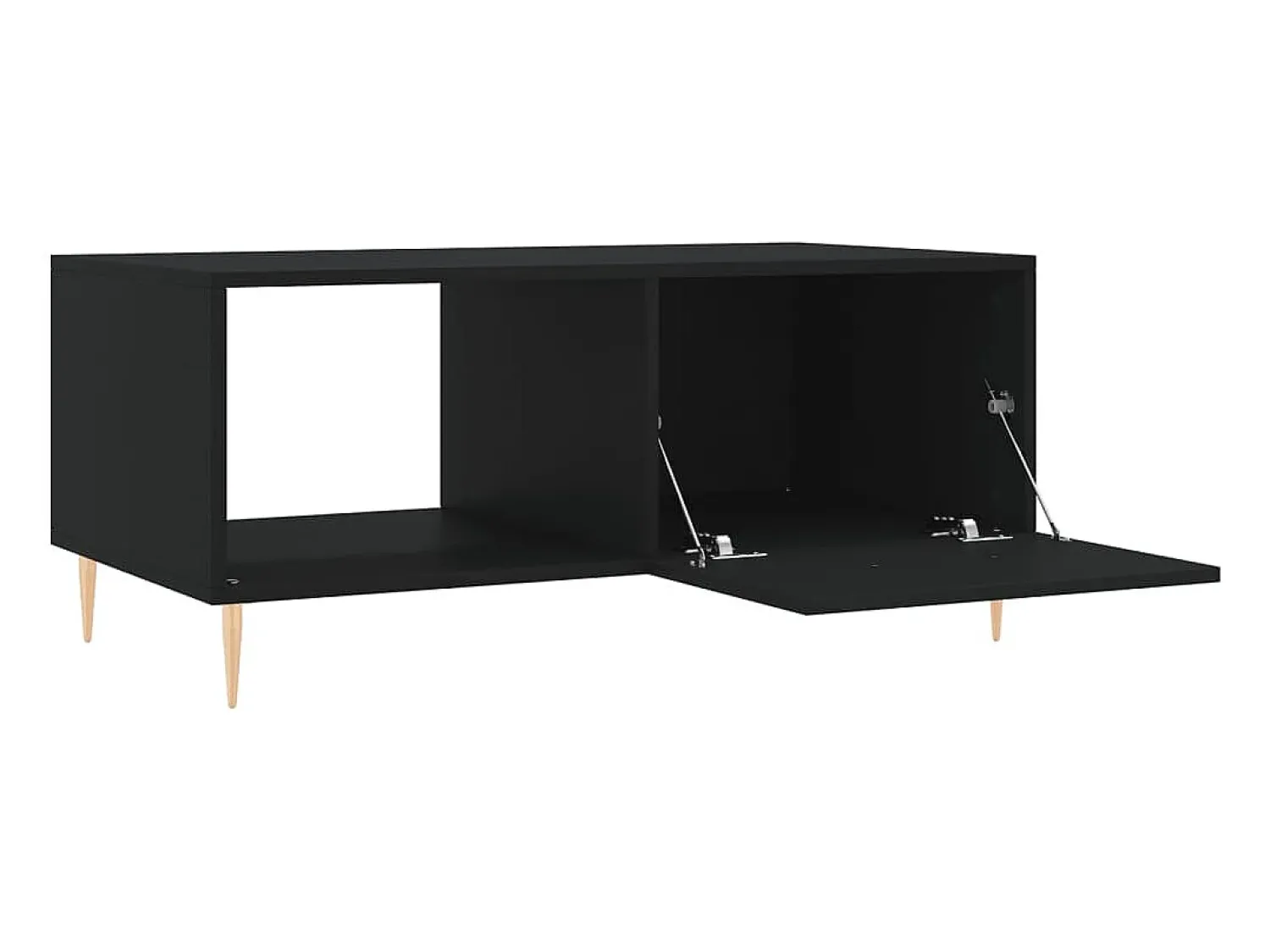 Mesa De Centro|vidaxl Mesa de centro 90x50x40 cm madeira processada Preto