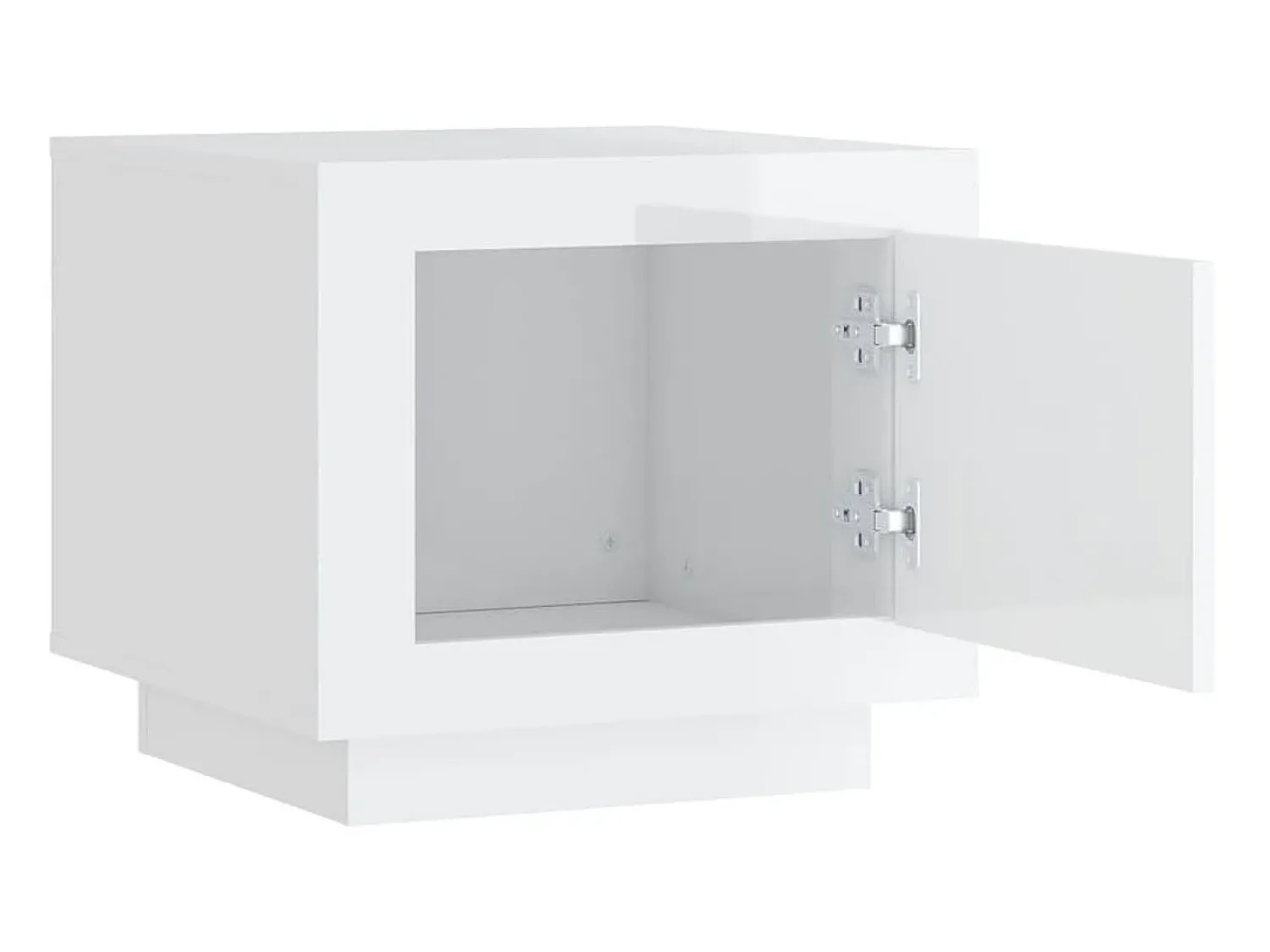 Mesa De Centro| Mesa de centro 51x50x45 cm madeira processada brilhante PT652404 Branco